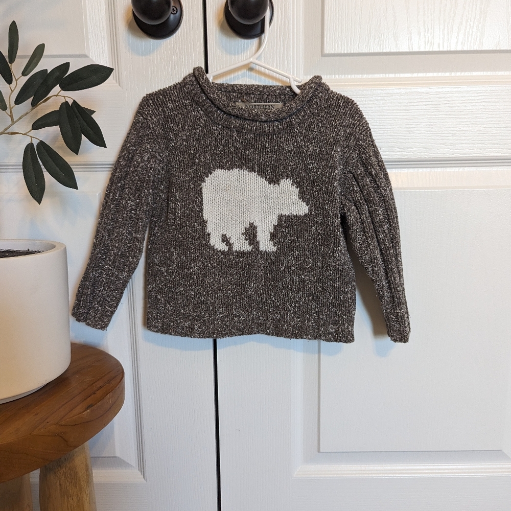 Northern Apparel bear knit sweater, vintage